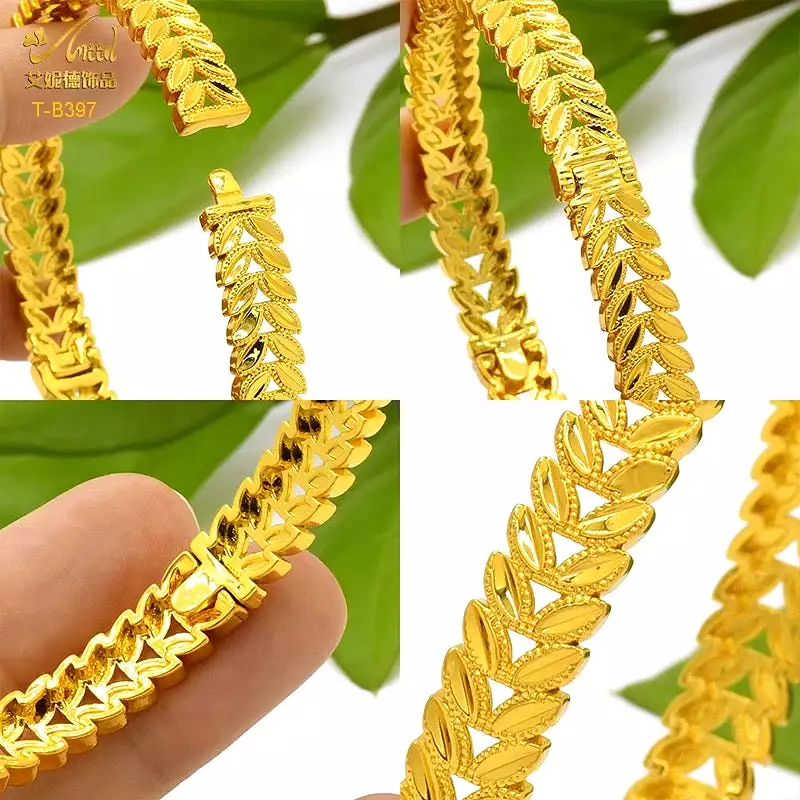 1pc Gold Color Bangle For Women S4544234