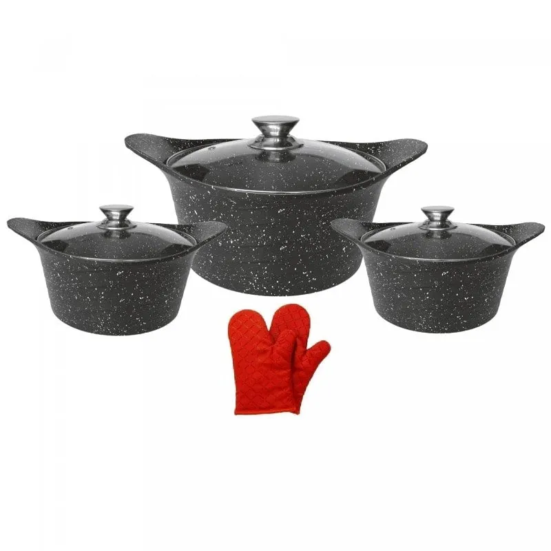 6 -piece Asian pot game with a pair of gloves | Bronkitchen ©