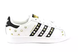 Adidas Superstar Gold Strass & Lacci Raso