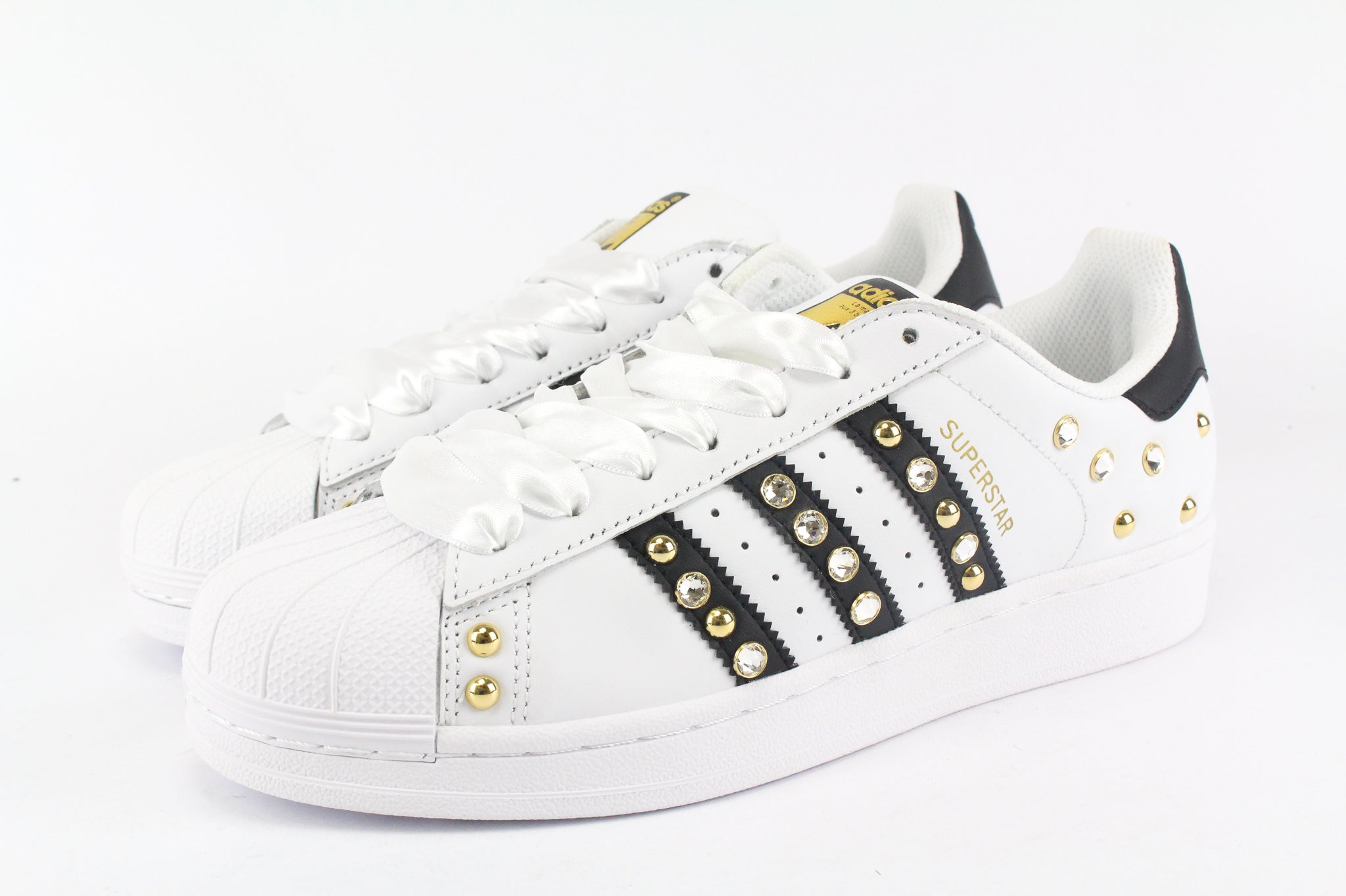 Adidas Superstar Gold Strass & Lacci Raso