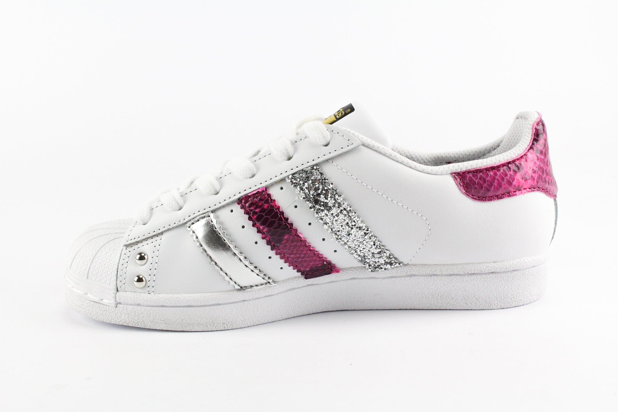 Adidas Superstar Pitone Fluo Glitter & Borchie