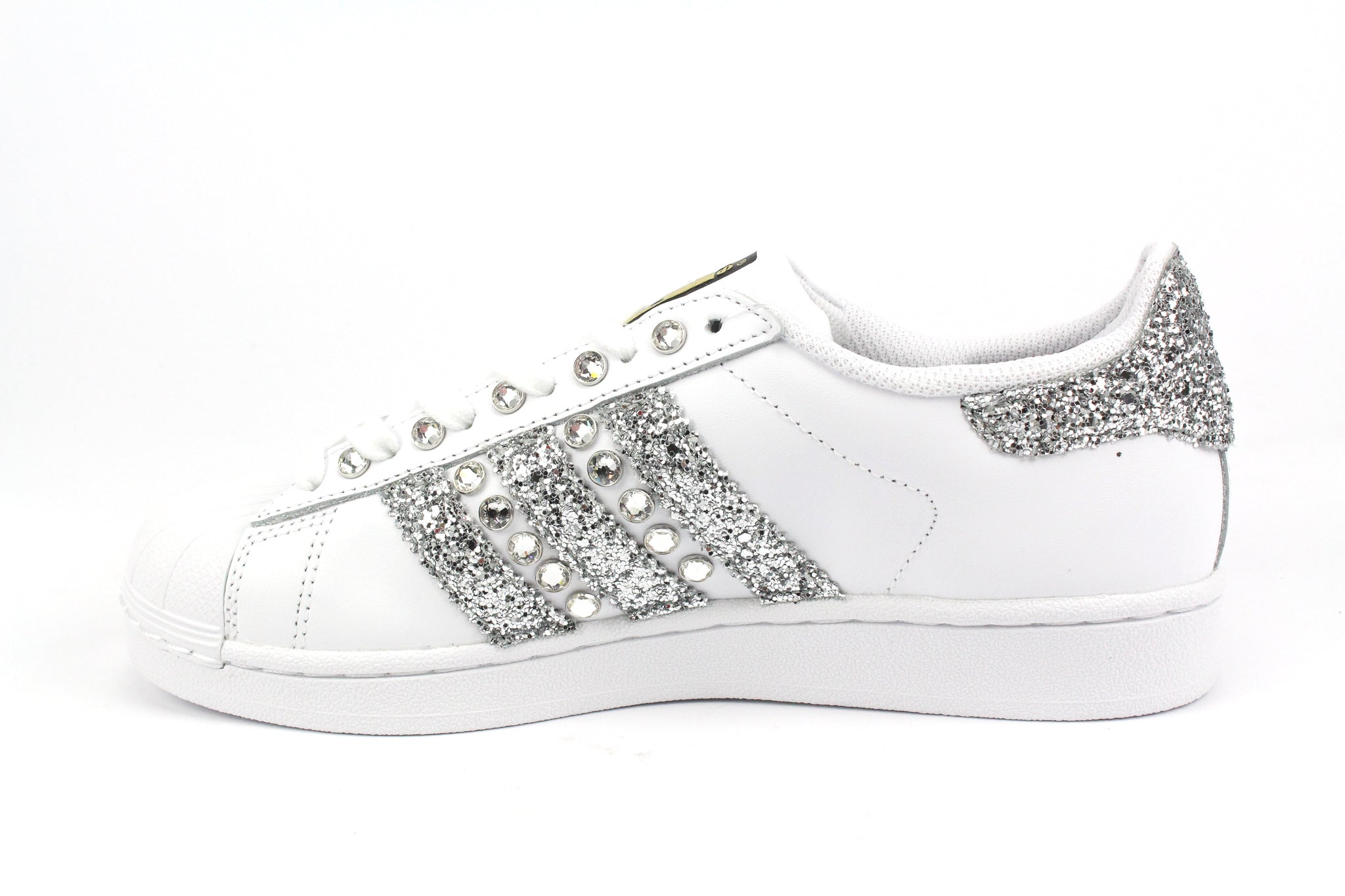 Adidas Superstar Silver Glitter & Strass