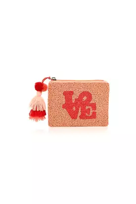 BEADED COIN PURSE ALL THE LOVE #1