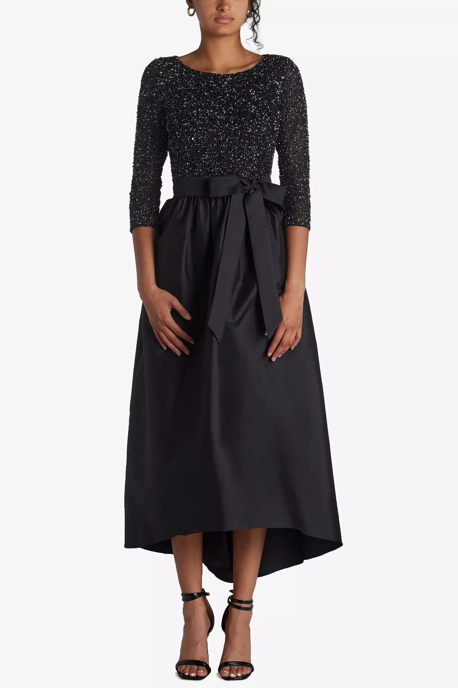 Beaded Taffeta Skirt Dress