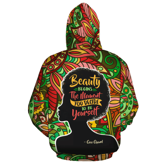 BEAUTY BEGINS ALL-OVER HOODIE