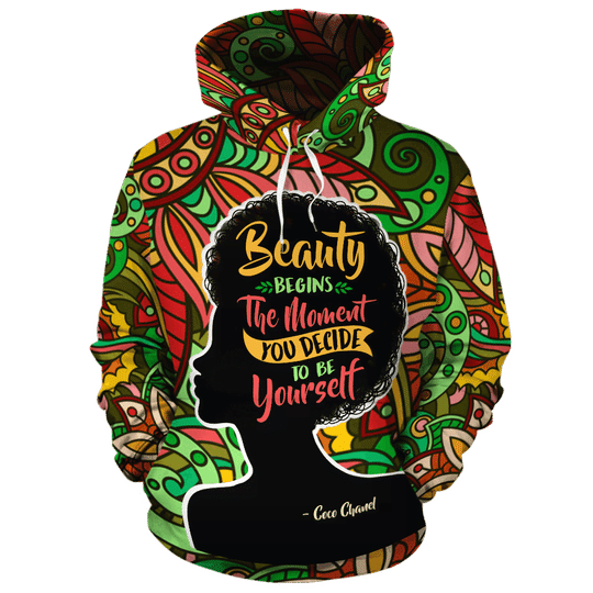 BEAUTY BEGINS ALL-OVER HOODIE