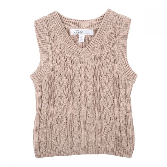 Bebe Ralph Cable Knit Vest