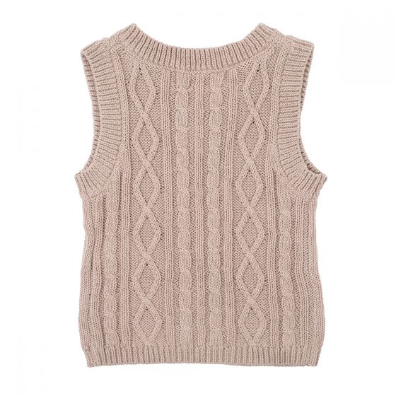 Bebe Ralph Cable Knit Vest