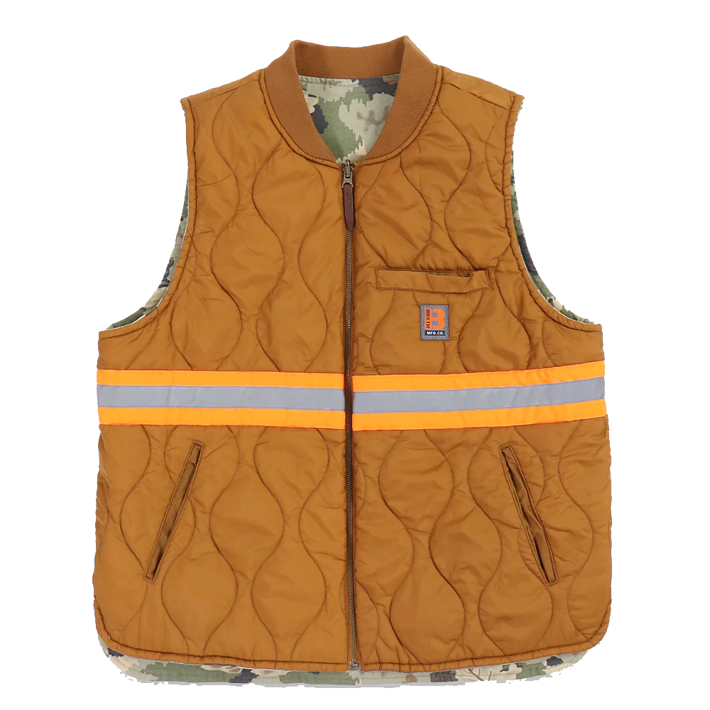 Brixton Abraham Reversible Vest Leaf Camo/Golden Brown