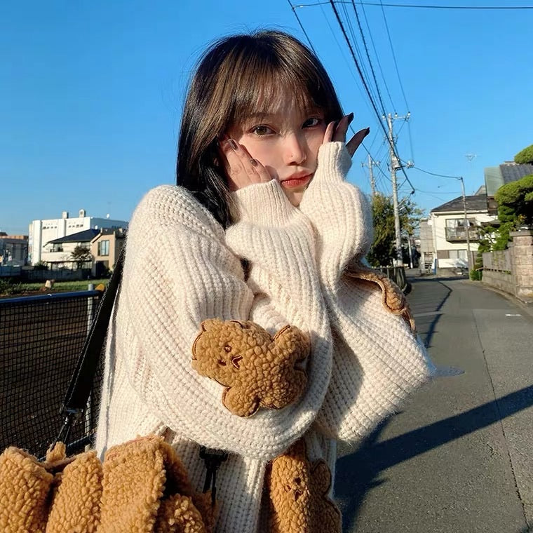 Caramel bear sweater