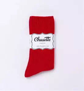 Chusette 100% Wool Socks | Candy Red