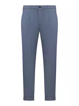 cotton trousers with pleats