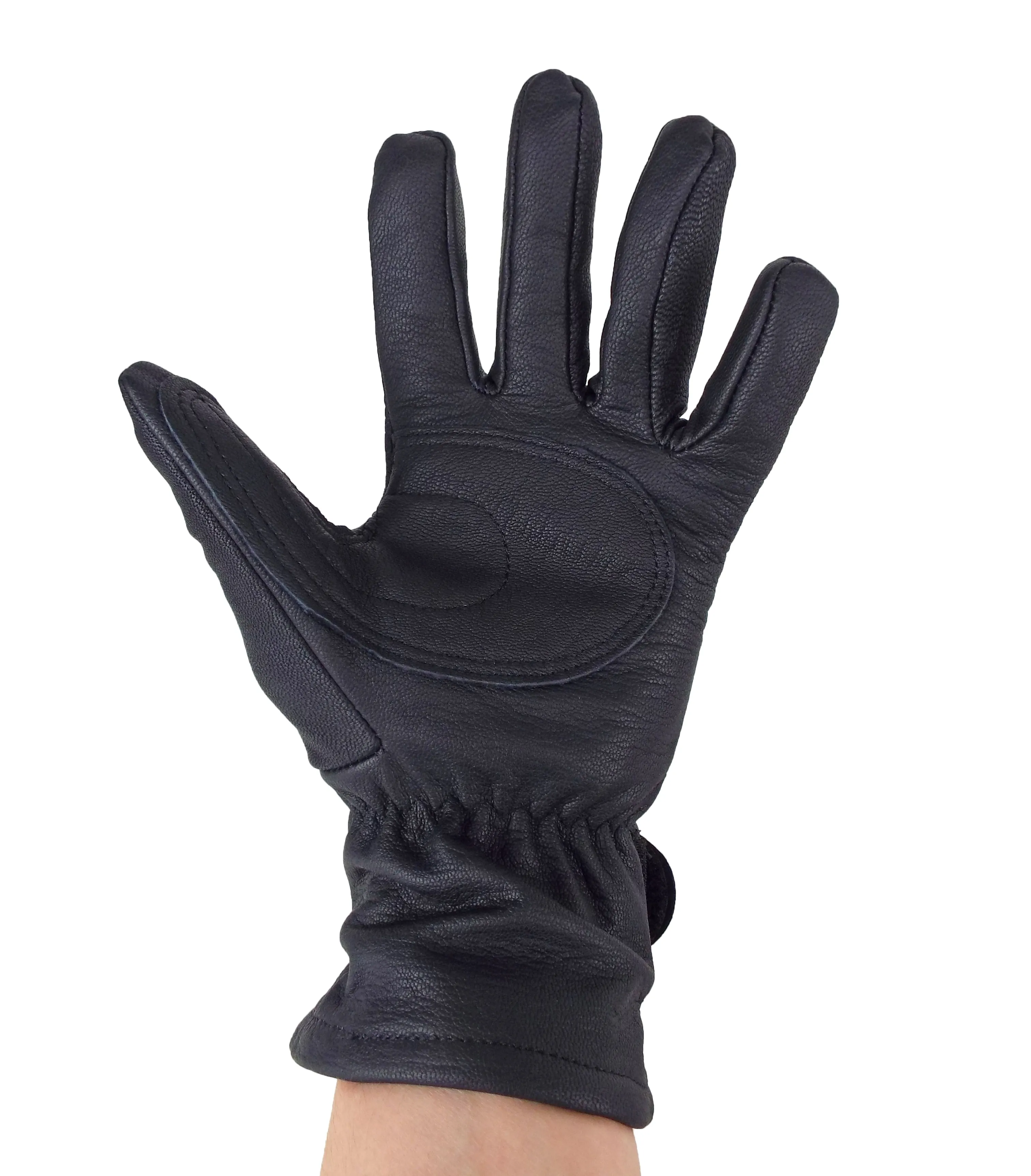 Dutch Army - Black Leather Combat Gloves - Unissued