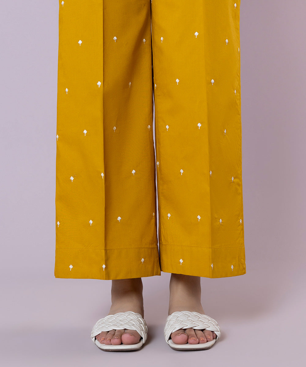 Embroidered Cambric Culottes