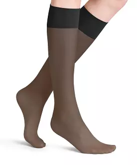 FALKE Black 20 Denier Knee highs