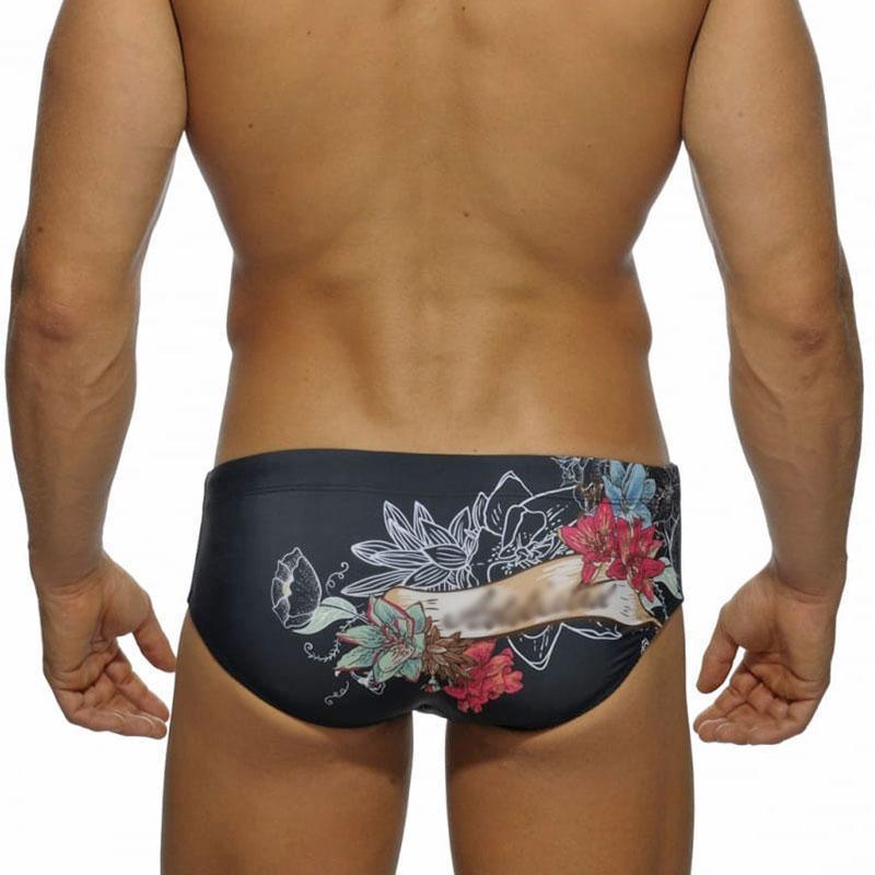 Floral Swim Briefs For Men