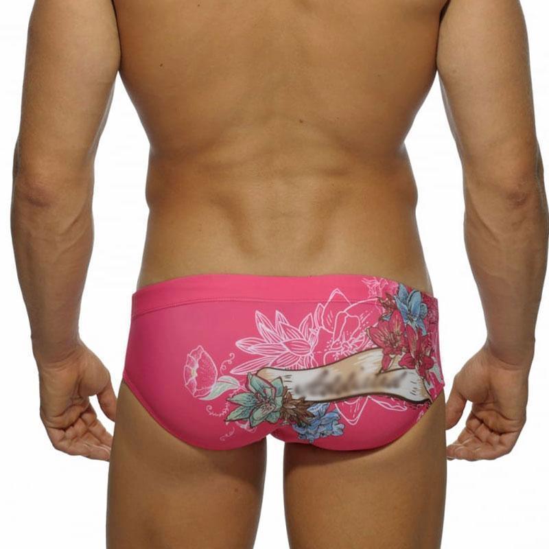 Floral Swim Briefs For Men