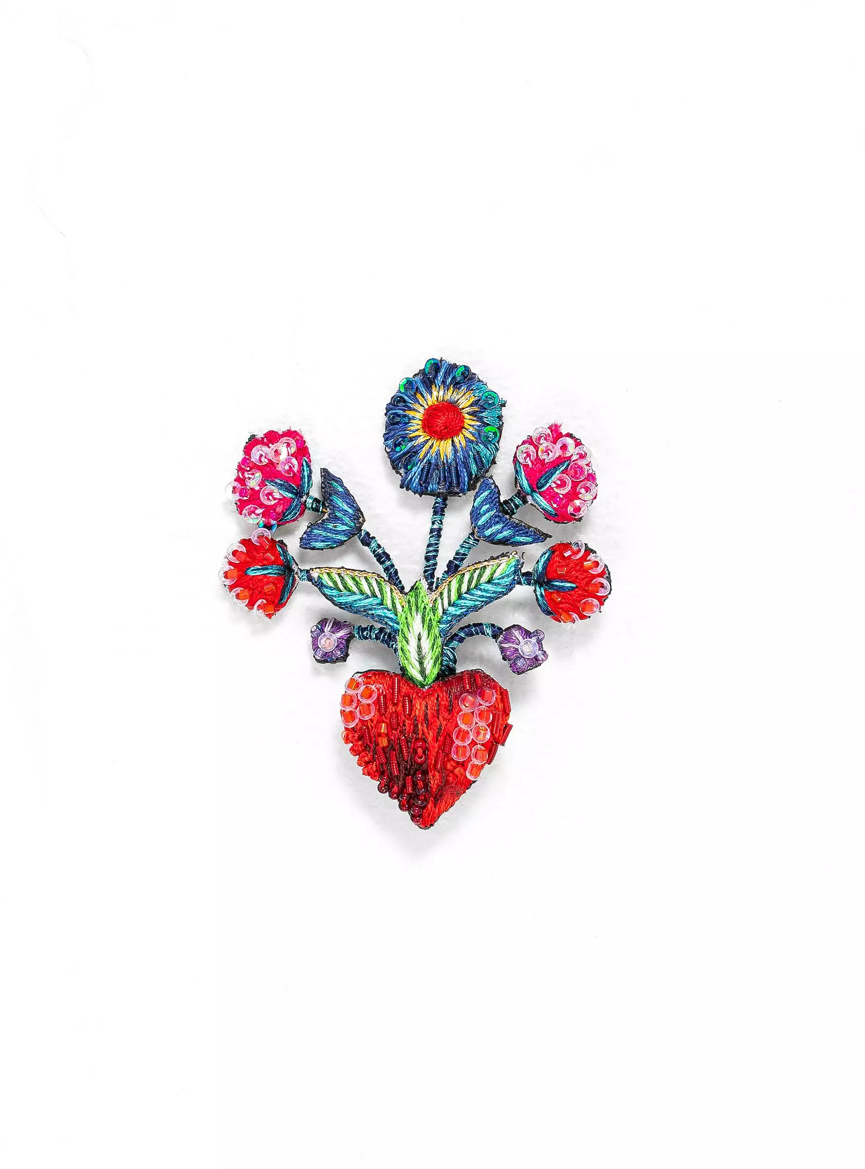 Frida's Flower Brooch Multi