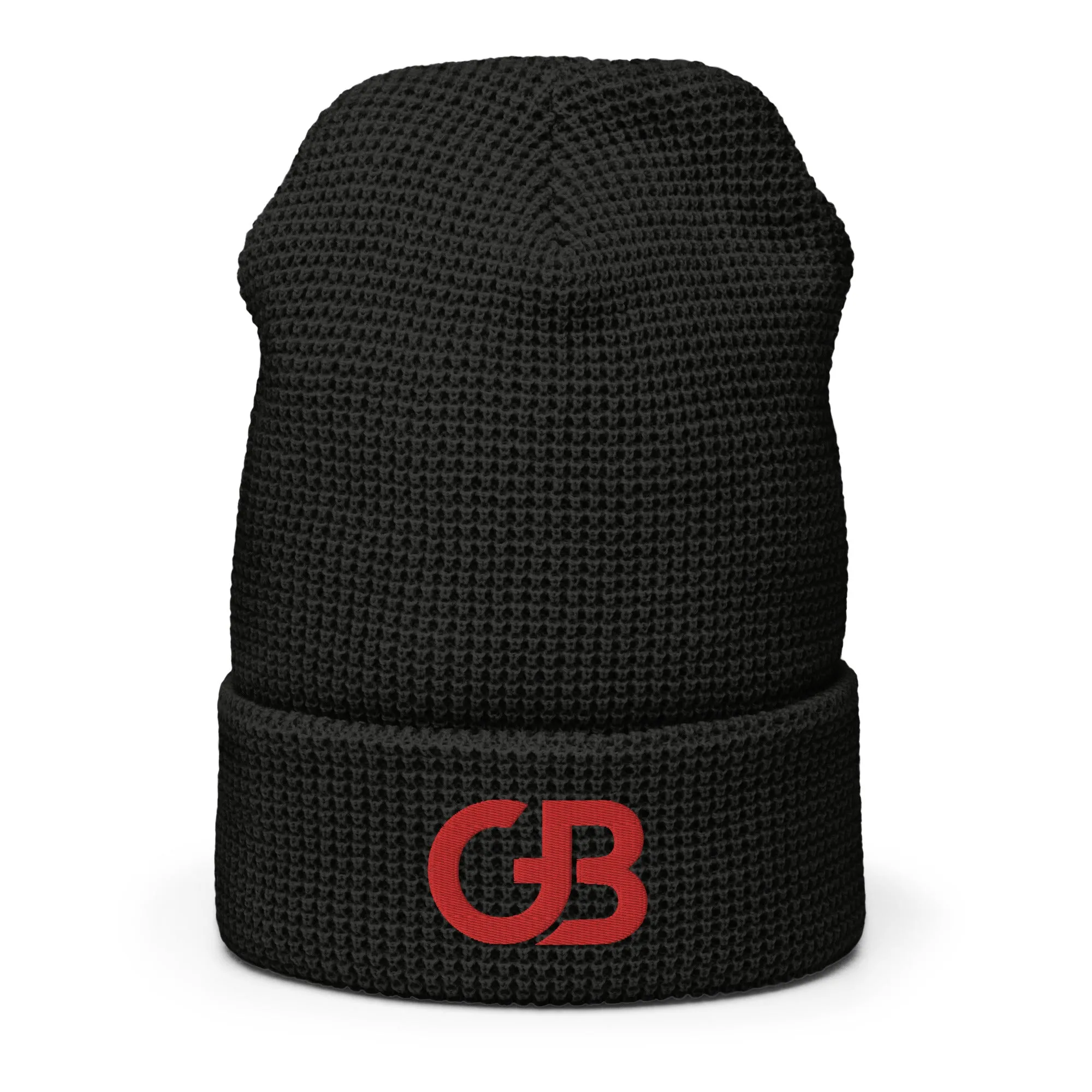 Gerald Black Waffle Beanie RED