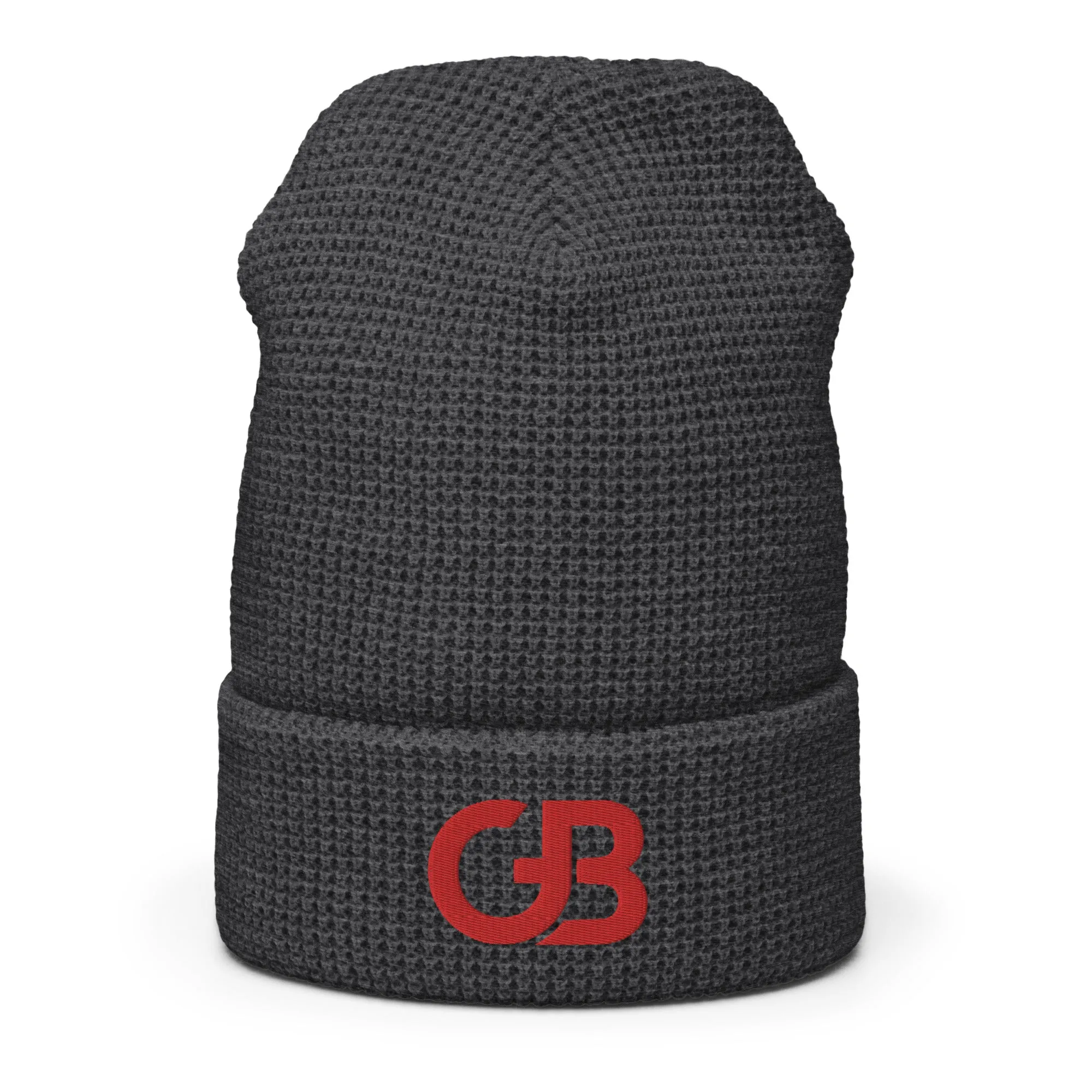 Gerald Black Waffle Beanie RED