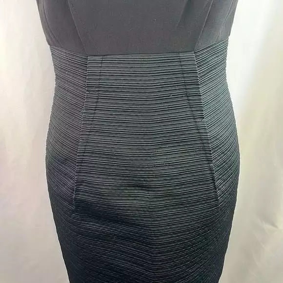 GianfrancoFerreBlack With Pleated Pencil Skirt Dress