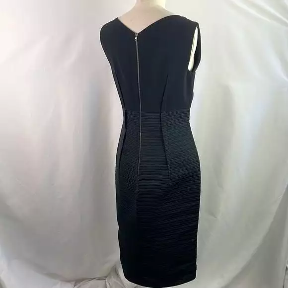 GianfrancoFerreBlack With Pleated Pencil Skirt Dress