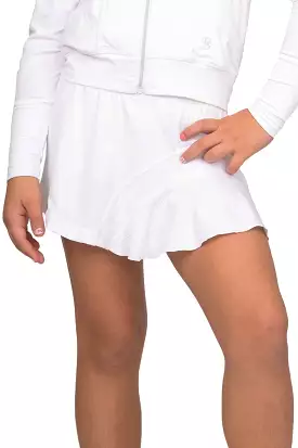 Girl's Skort - White Racquet - Sale