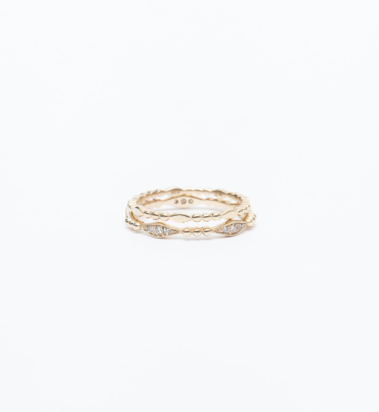 Gold Marquise Beaded Band