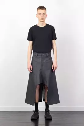 Gusset Denim Skirt