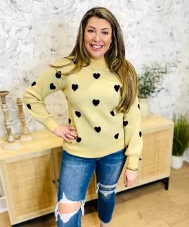 Heather Heart Sweater