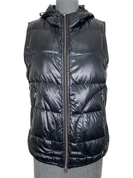 Herno Quilted Puffer Vest with Hood Size L