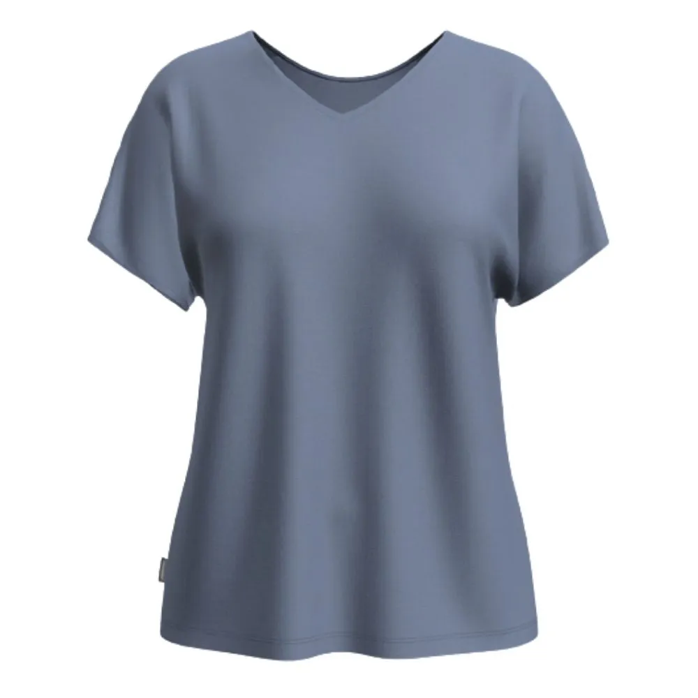 icebreaker Merino Women's 125 Drayden Reversible Short Sleeve Top - Earth, Kyanite