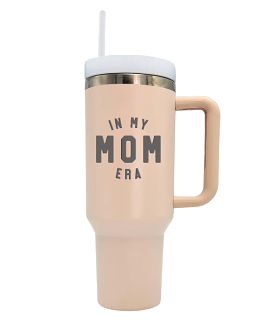 In My Mom Era Tumbler - Rose Quartz