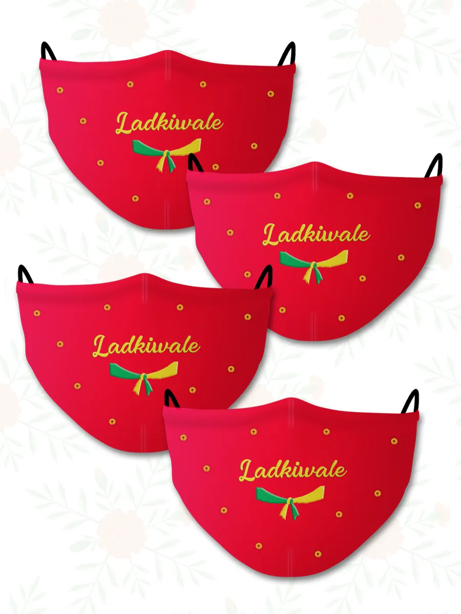 Ladkiwale (Set of 4) Wedding Face Mask