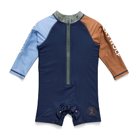 *Last Sizes* Crywolf Rash Suit Indigo Combo - Size 6mth