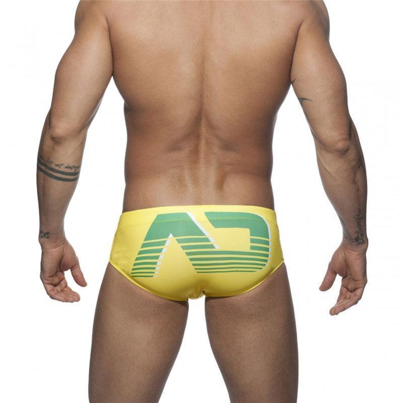 Letter Print Men Swim Briefs