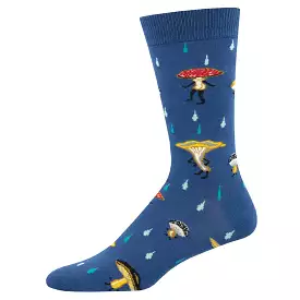 Mens Fungi Fun Guys Crew Socks