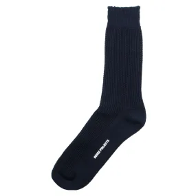 Norse Projects - Bjarki Texture Socks - Dark Navy