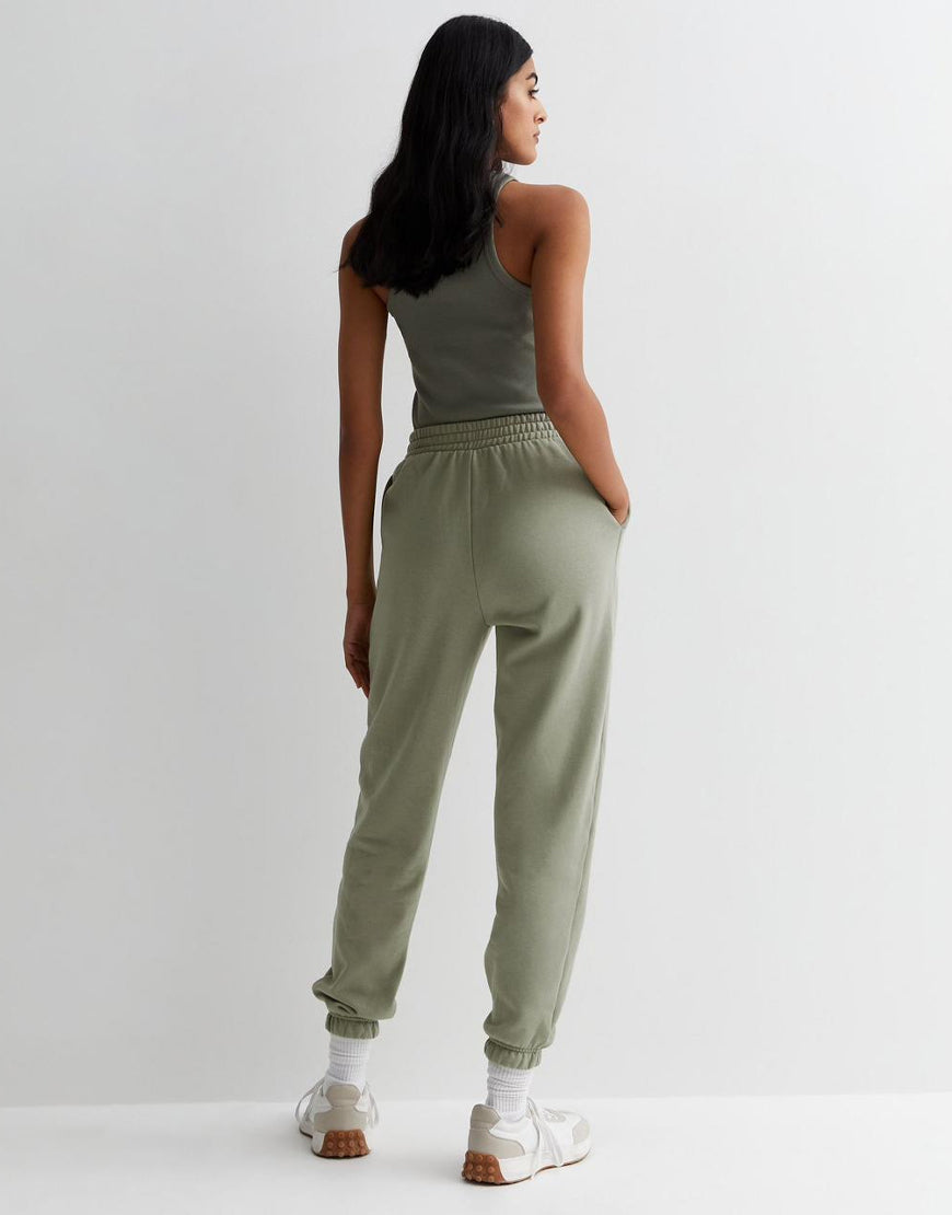 Olive Cuffed Joggers