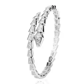 Opening Snake Bone Bangle Charm For Women Jewelry S4882004