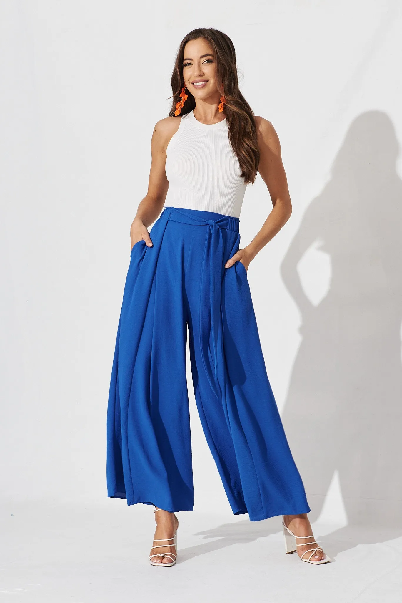 Page Pants In Cobalt Blue