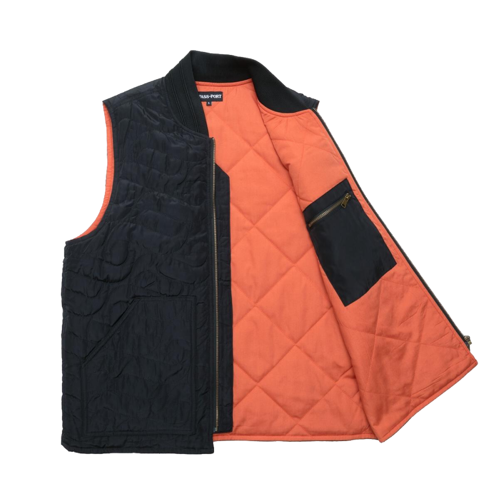 Pass Port Tilde Puff Packers Vest Black