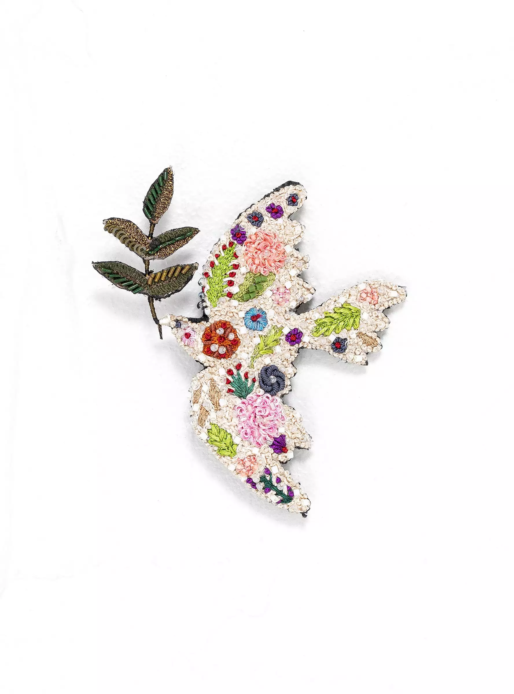 Peace Bird Brooch Multi