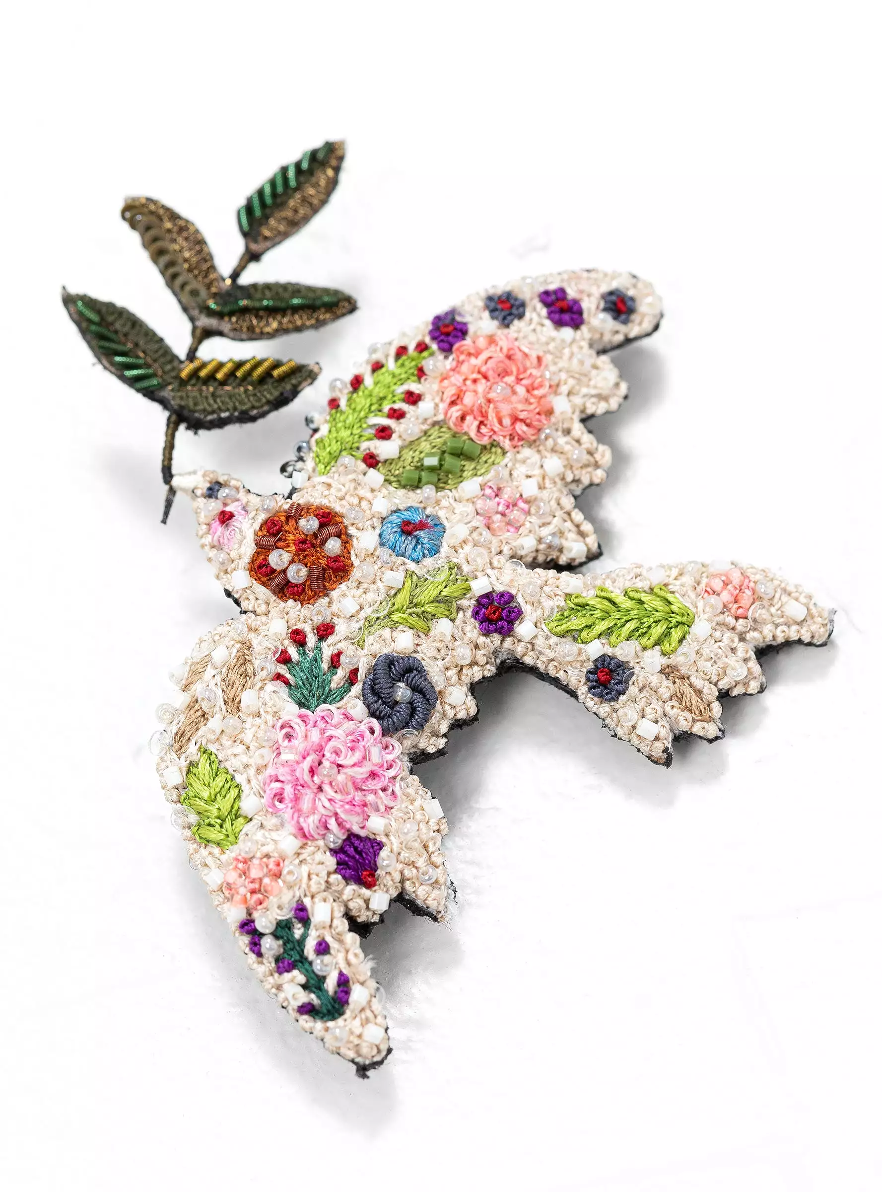 Peace Bird Brooch Multi