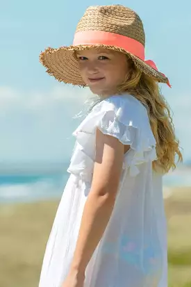 Peachy Ribbon Sunhat