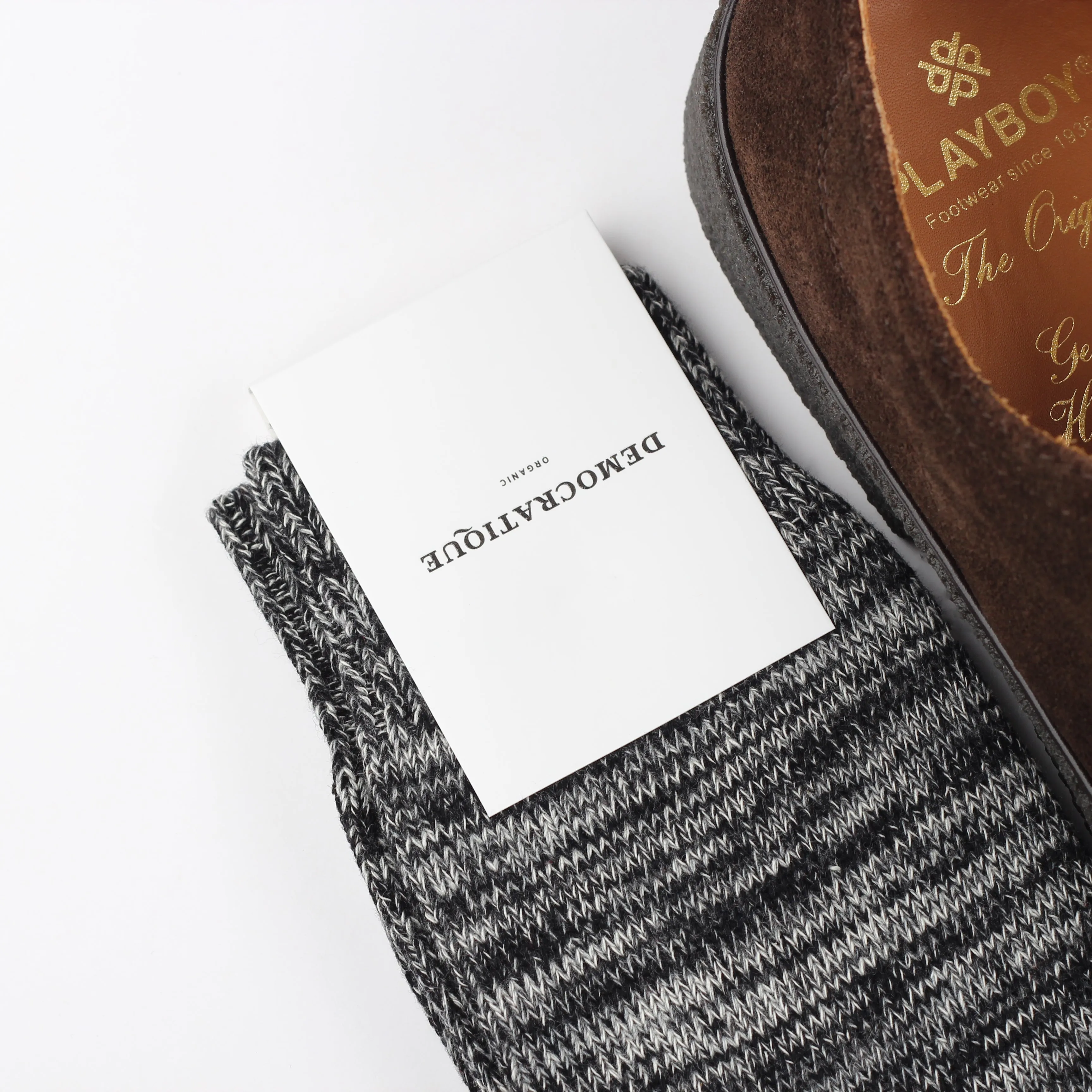 Relax Chunky Flat Knit Supermelange Socks Black / Light Grey Melange / Off White / Charcoal Mel.