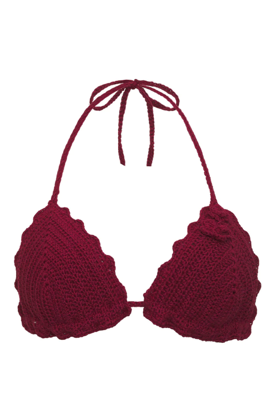 Ruby Chloe Triangle Crochet Bikini Top