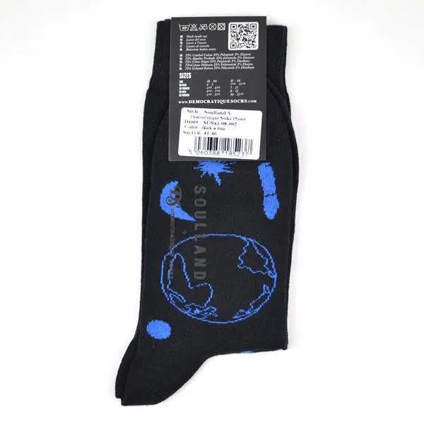 Soulland - Planet Socks - Black / Blue