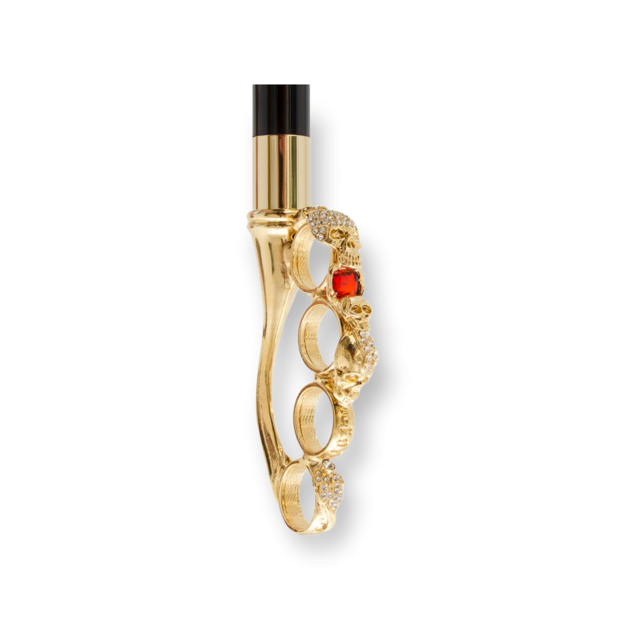 SWAROVSKI CRYSTAL BRASS KNUCKLES LUXURY WALKING STICKS