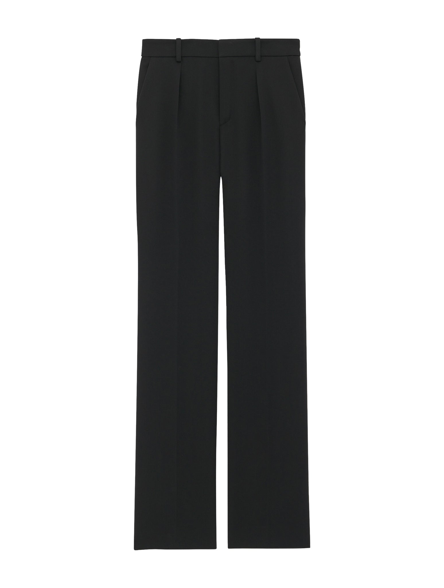 TAILORED TROUSERS IN GRAIN DE POUDRE